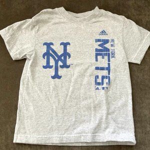 Kid's authentic Adidas Mets t-shirt size M (5/6) / Grey